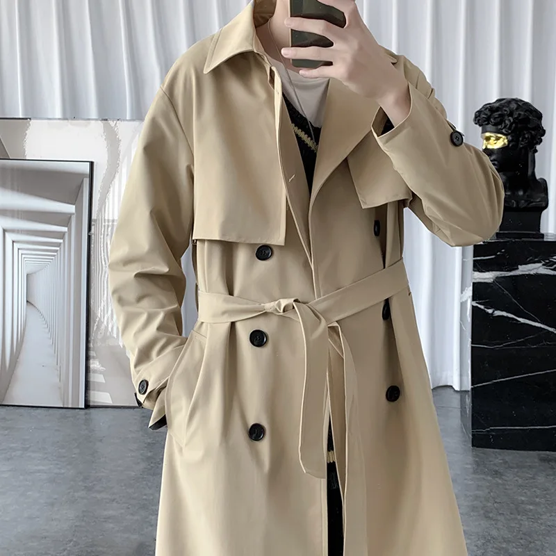 Streetwear Brand Fashion - Moda Markası Erkek İş Rüzgarlığı Uzun
