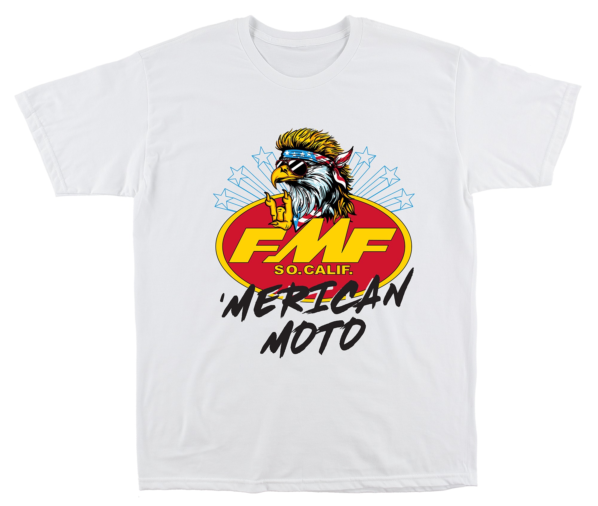 Off White Streetwear Brand - Beyaz MERICAN MOTO FMF Yarış Serisi