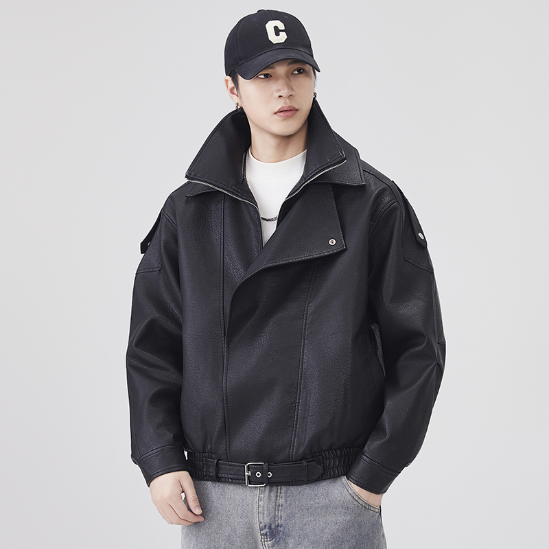 Sonbahar Kış Deri Ceket Erkekl - Streetwear Brand Fashion incelemesi ve fiyatı