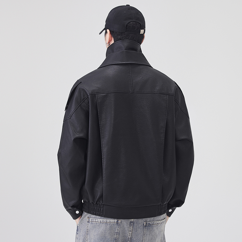 Sonbahar Kış Deri Ceket Erkekl - Streetwear Brand Fashion incelemesi ve fiyatı