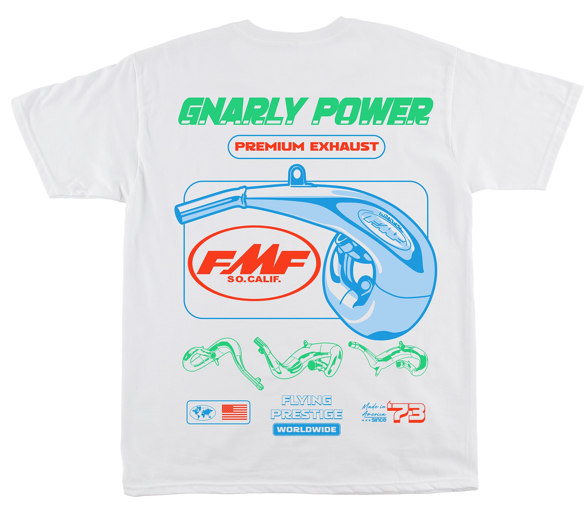 Beyaz GNARLY POWER FMF Yarış S - Off White Streetwear Brand incelemesi ve fiyatı